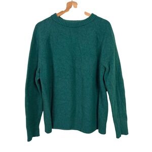 Banana Republic Men's Green 100% Merino Wool Pullover Sweater XL Italian Yarn